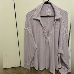 Aerie long sleeve v neck pullover